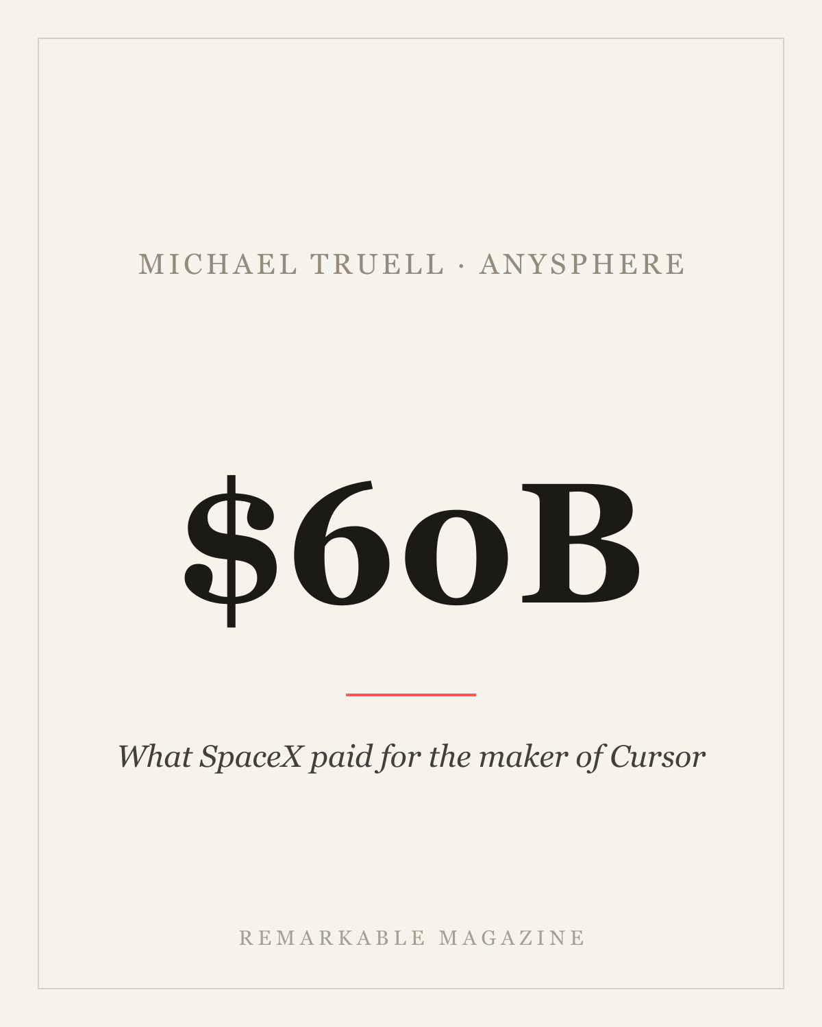 SpaceX paid $60 billion for Anysphere, the company behind Cursor